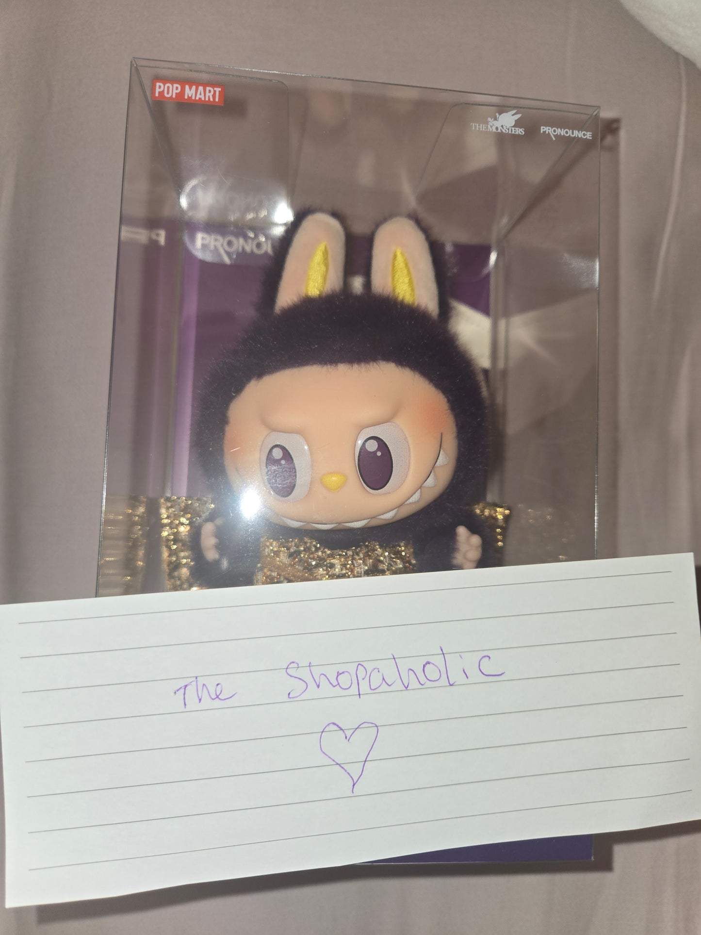 POP MART LABUBU × Pronounce - Wings of Fortune Vinyl Plush Hanging Card